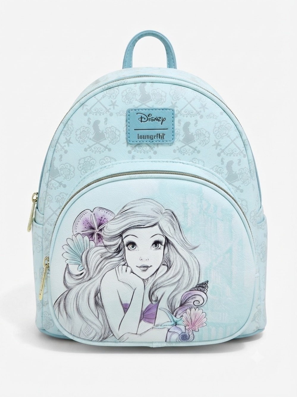 Loungefly Ariel Pastel Light Blue Kids Mini Backpack